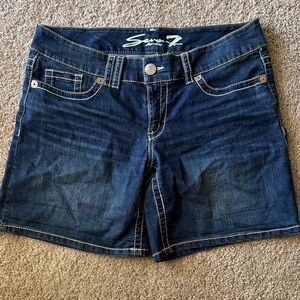 Seven7 Deep Indigo Jean Shorts for Women